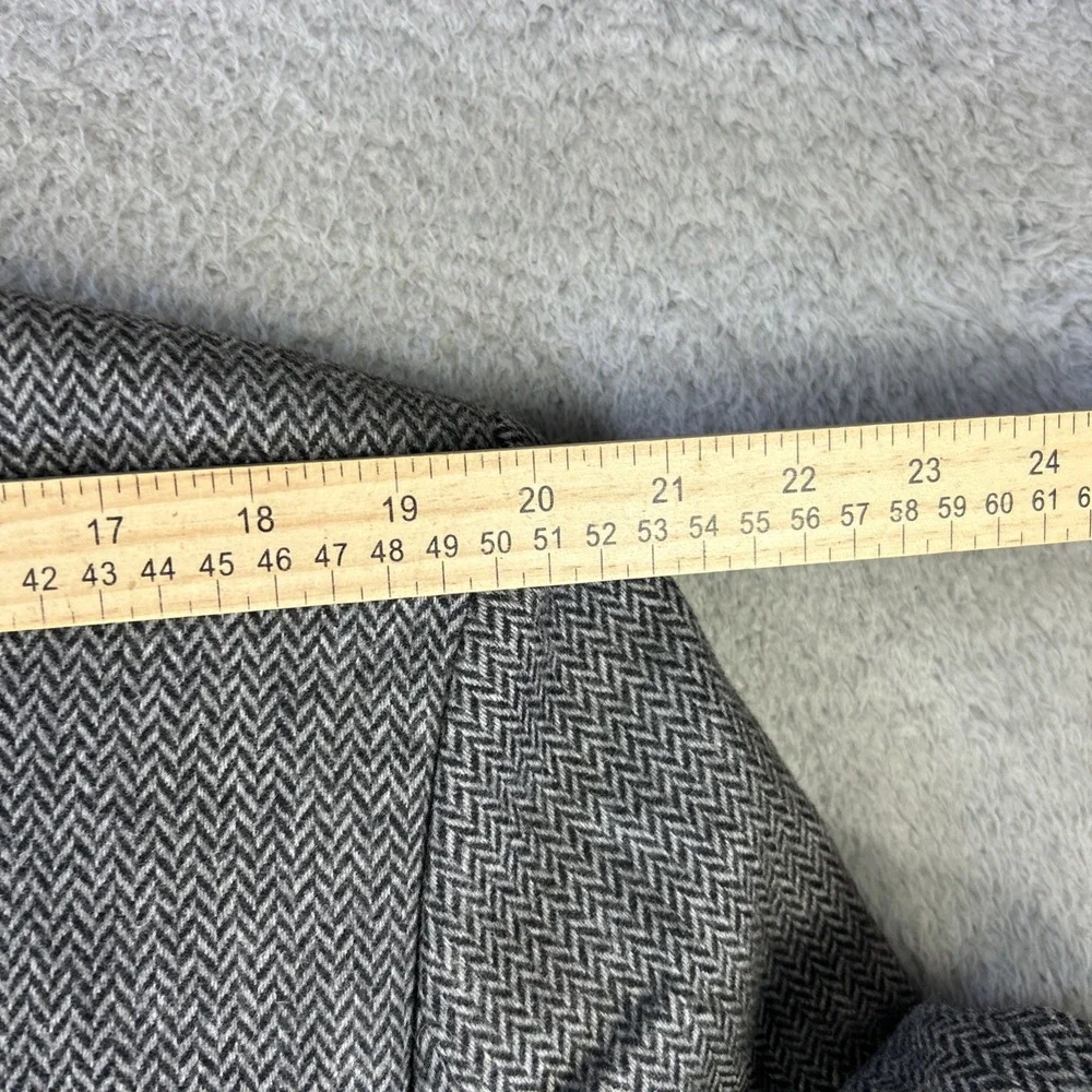 Vintage Bert Pulitzer‎ Blazer Mens 44 Gray Herringbone Camel Hair Wool Jacket